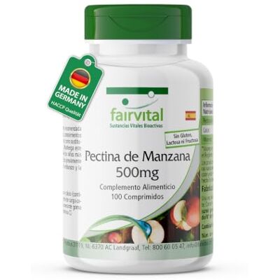 Fairvital - Apple Pectin 500mg - vegano - Suplemento alimentar Fairvital - Apple Pectin 500mg - vegano - Suplemento alimentar
