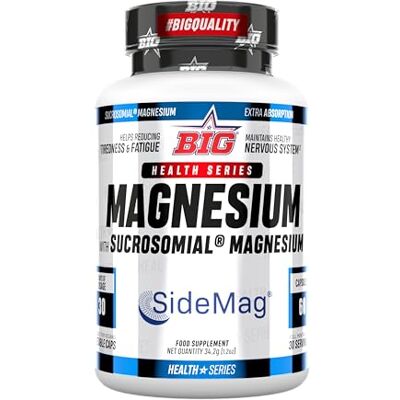 BIG Magnésio sucrossomial alta absorção e boa tolerância digital, suplemento de magnésio com tecnologia sucrossomia, 60 cápsulas, 30 dias BIG Magnésio sucrossomial alta absorção e boa tolerância digital, suplemento de magnésio com tecnologia sucrossomia, 60 cápsulas, 30 dias