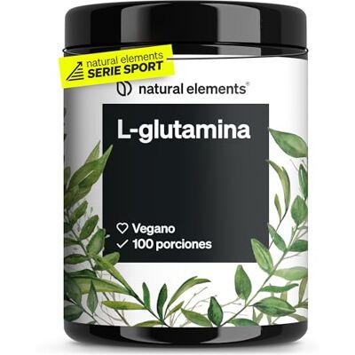 natural elements L-glutamina em pó 500 g Sem sabor 100 porções L-glutamina pura altamente doseada, vegana e sem aditivos Produzida na Alemanha e testada em laboratório natural elements L-glutamina em pó 500 g Sem sabor 100 porções L-glutamina pura altamente doseada, vegana e sem aditivos Produzida na Alemanha e testada em laboratório