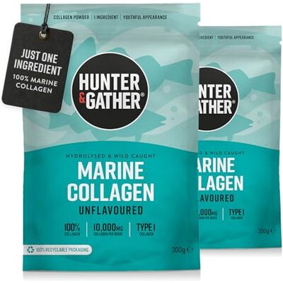 Hunter & Gather Colagénio marinho Pack Duplo - Sem sabor - Pó Hunter & Gather Colagénio marinho Pack Duplo - Sem sabor - Pó