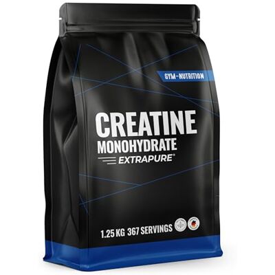 Gym Nutrition Creatina mono-hidratada extrapura 1,25 kg (367 porções) creatina vegana em pó sem sabor Produzida na Alemanha Gym Nutrition Creatina mono-hidratada extrapura 1,25 kg (367 porções) creatina vegana em pó sem sabor Produzida na Alemanha