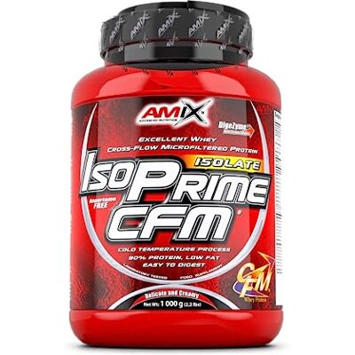 Amix Proteína isolada Isoprime CFM, 1 kg Grande suporte de amminoácidos Contém enzimas digestivas livre de aspartame, proteínas para aumentar a massa muscular, sabor moca/chocolate/café Amix Proteína isolada Isoprime CFM, 1 kg Grande suporte de amminoácidos Contém enzimas digestivas livre de aspartame, proteínas para aumentar a massa muscular, sabor moca/chocolate/café