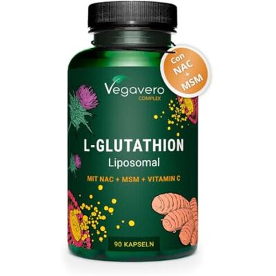 Vegavero Glutationa lipossomal PureWay™ G antioxidante potente, NAC Glicina + MSM + vitamina C magnésio Regenerador celular, 90 cápsulas Vegavero Glutationa lipossomal PureWay™ G antioxidante potente, NAC Glicina + MSM + vitamina C magnésio Regenerador celular, 90 cápsulas