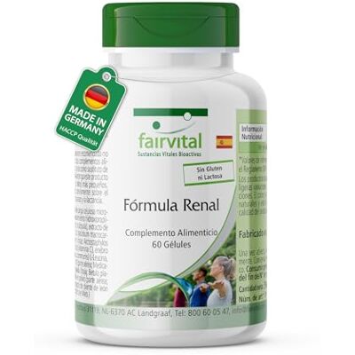 fairvital Cápsulas para os rins Nieren Kapseln, VEGANO, alta dose, 60 cápsulas, qualidade alemã fairvital Cápsulas para os rins Nieren Kapseln, VEGANO, alta dose, 60 cápsulas, qualidade alemã