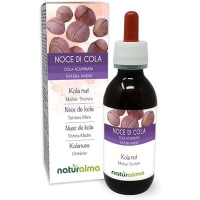 Naturalma Noz de kola (cola acuminata) sementes pintura mãe sem álcool natureza extrato líquido gotas 120 ml complemento alimentar vegano Naturalma Noz de kola (cola acuminata) sementes pintura mãe sem álcool natureza extrato líquido gotas 120 ml complemento alimentar vegano