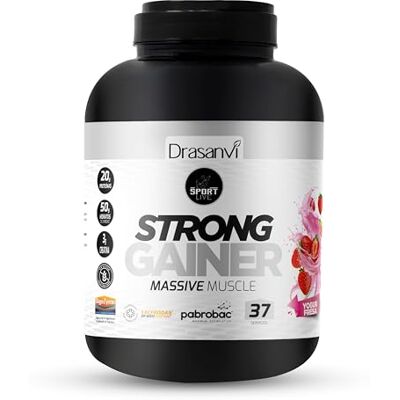 Drasanvi WEIGHT GAINER YOGUR Morango 3 kg SPORT LIVE Drasanvi WEIGHT GAINER YOGUR Morango 3 kg SPORT LIVE