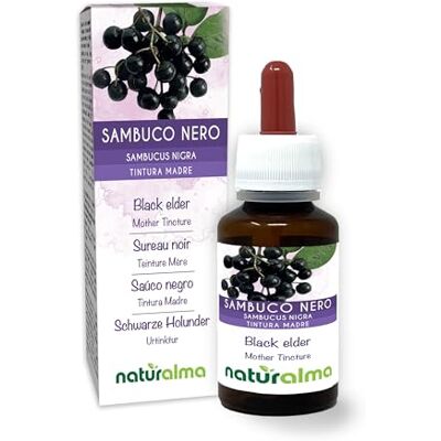 Naturalma Saúco negro (Sambucus nigra) flores e frutos Tintura Mãe sem álcool Extrato líquido gotas 60 ml Suplemento alimentar Vegano Naturalma Saúco negro (Sambucus nigra) flores e frutos Tintura Mãe sem álcool Extrato líquido gotas 60 ml Suplemento alimentar Vegano