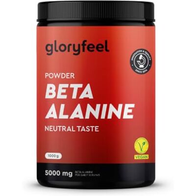 Gloryfeel Beta Alanina em pó 1000g 5000mg por porção Pré-treino para 7 meses Aminoácido vegano em alta dose Beta Alanina +99% Pura, sem aditivos e sabor neutro Qualidade comprovada em laboratório Gloryfeel Beta Alanina em pó 1000g 5000mg por porção Pré-treino para 7 meses Aminoácido vegano em alta dose Beta Alanina +99% Pura, sem aditivos e sabor neutro Qualidade comprovada em laboratório