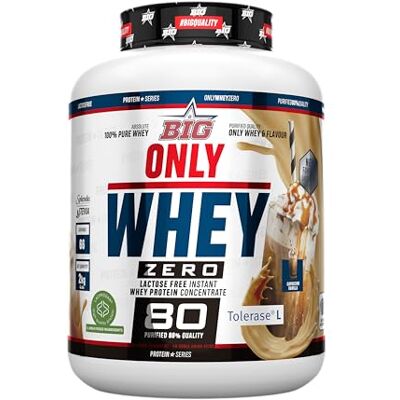 BIG Proteinas Whey Proteína em pó para desenvolvimento de massa muscular e recuperação Matéria-prima Premium Whey Protein sem lactose, sem açúcar, sem grumos (2 kg, Capuccino e baunilha) BIG Proteinas Whey Proteína em pó para desenvolvimento de massa muscular e recuperação Matéria-prima Premium Whey Protein sem lactose, sem açúcar, sem grumos (2 kg, Capuccino e baunilha)