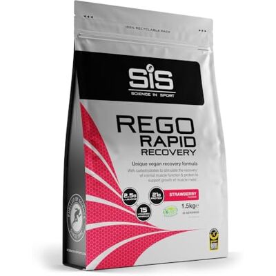 Science in Sport Rego Rapid Recovery 1,5 kg morango vegan bebida regeneradora em pó com carboidratos, proteínas, eletrólitos, vitaminas e minerais, ajuda a treinar eficazmente Science in Sport Rego Rapid Recovery 1,5 kg morango vegan bebida regeneradora em pó com carboidratos, proteínas, eletrólitos, vitaminas e minerais, ajuda a treinar eficazmente