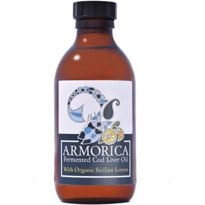 ARMORICA Óleo de fígado de balhau fermentado (200 ml) (limão siciliano)) ARMORICA Óleo de fígado de balhau fermentado (200 ml) (limão siciliano))