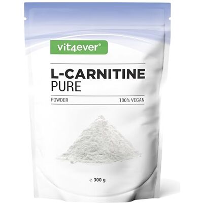 Vit4ever L-carnitina pura 300 g de pó puro sem aditivos 100% L-carnitina Tartrato, 100 porções com 3000 mg de carnitina em pó Vegan alta dose 3000 mg de L-Carnitina en Polvo 100 Porciones Sin Aditivos Alta dosis Vegano Vit4ever L-carnitina pura 300 g de pó puro sem aditivos 100% L-carnitina Tartrato, 100 porções com 3000 mg de carnitina em pó Vegan alta dose 3000 mg de L-Carnitina en Polvo 100 Porciones Sin Aditivos Alta dosis Vegano
