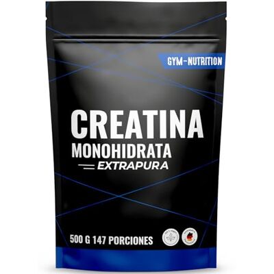 Gym Nutrition Creatina monohidratada extrapura 500 g, 147 porções creatina monohidrato em pó 100 % vegan Produzido na Alemanha Creatine Monohydrate Powder Gym Nutrition Creatina monohidratada extrapura 500 g, 147 porções creatina monohidrato em pó 100 % vegan Produzido na Alemanha Creatine Monohydrate Powder