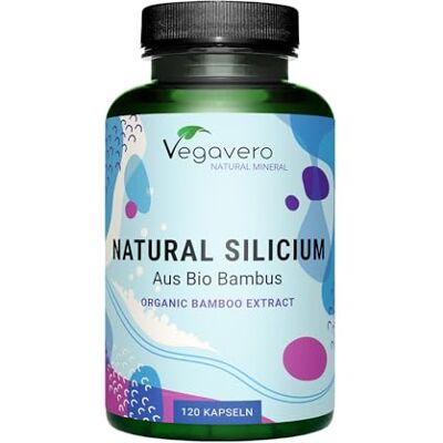 Vegavero Silicio Organico 300 mg 100% Natural & BIO Derivado del Extracto de Bambú Sin aditivos & Vegano Esencial Para Huesos, Articulaciones y Músculos 120 Cápsulas Vegavero Silicio Organico 300 mg 100% Natural & BIO Derivado del Extracto de Bambú Sin aditivos & Vegano Esencial Para Huesos, Articulaciones y Músculos 120 Cápsulas