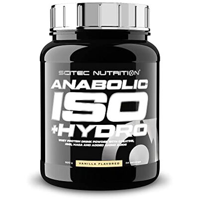 Scitec Nutrition Anabolic Iso+Hydro Proteína de soro e creatina em pó Isolado e hidrolisado Maca e aminoácidos, zinco para manter os níveis normais de testosterona, 920 g, baunilha Scitec Nutrition Anabolic Iso+Hydro Proteína de soro e creatina em pó Isolado e hidrolisado Maca e aminoácidos, zinco para manter os níveis normais de testosterona, 920 g, baunilha