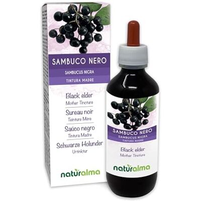 Naturalma Saúco negro (Sambucus nigra) flores e frutos Tintura Mãe sem álcool Extrato líquido gotas 200 ml Suplemento alimentar Vegano Naturalma Saúco negro (Sambucus nigra) flores e frutos Tintura Mãe sem álcool Extrato líquido gotas 200 ml Suplemento alimentar Vegano