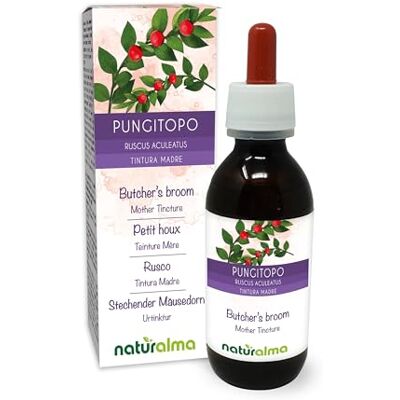 Naturalma Rusco (Ruscus aculeatus) raízes pintura mãe sem álcool natureza extrato líquido gotas 120 ml complemento alimentar vegano Naturalma Rusco (Ruscus aculeatus) raízes pintura mãe sem álcool natureza extrato líquido gotas 120 ml complemento alimentar vegano