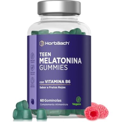 Horbäach Melatonina adolescentes ginolas com vitamina B6-60 Gummies veganas Melatonin for adolescentes Horbaach Horbäach Melatonina adolescentes ginolas com vitamina B6-60 Gummies veganas Melatonin for adolescentes Horbaach