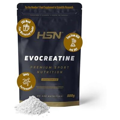 HSN Evocreatine Creatina Monohidrato Fresa 500g 100% puro monohidrato de creatina com sabor. Livre de DCD ou DHT. Vegan e sem glúten. Não inclui doseador. HSN Evocreatine Creatina Monohidrato Fresa 500g 100% puro monohidrato de creatina com sabor. Livre de DCD ou DHT. Vegan e sem glúten. Não inclui doseador.