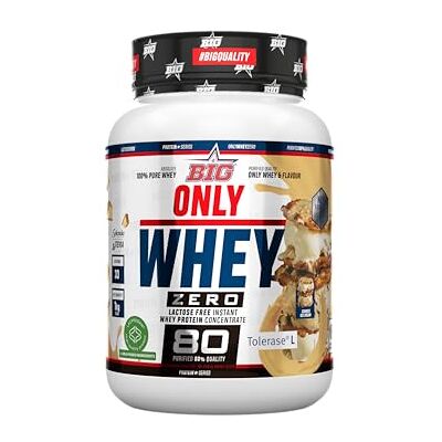 BIG Proteinas Whey Proteína em pó para desenvolvimento de massa muscular e recuperação Matéria-prima premium Whey Protein sem lactose, sem açúcar, sem grumos (1 kg, Cookies Ice Cream) BIG Proteinas Whey Proteína em pó para desenvolvimento de massa muscular e recuperação Matéria-prima premium Whey Protein sem lactose, sem açúcar, sem grumos (1 kg, Cookies Ice Cream)