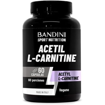 BANDINI ® Acetil L-CARNITINA 1000 mg por cápsula (altamente doseado) suplemento para desportistas e atletas que praticam atividade física intensa Acetil L Carnitina 60 cápsulas Made in Italy Suplemento para Deportistas y Atletas que Practican Actividad BANDINI ® Acetil L-CARNITINA 1000 mg por cápsula (altamente doseado) suplemento para desportistas e atletas que praticam atividade física intensa Acetil L Carnitina 60 cápsulas Made in Italy Suplemento para Deportistas y Atletas que Practican Actividad