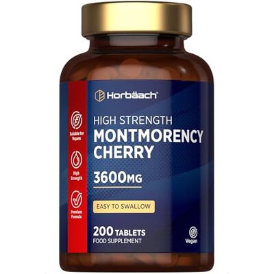 Horbäach Cereja Montmorency comprimidos, 50:1 extrato 200 comprimidos veganos Fonte natural de antioxidantes, minerais, vitaminas A e C, extrato de cereja ácida, 3600 mg Montmorency Cherry Horbaach Horbäach Cereja Montmorency comprimidos, 50:1 extrato 200 comprimidos veganos Fonte natural de antioxidantes, minerais, vitaminas A e C, extrato de cereja ácida, 3600 mg Montmorency Cherry Horbaach