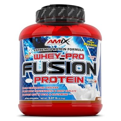 Amix Proteína Whey Pure Fusion 2,3 kg Concentrado de soro ultra filtrado Proteína isolada com Splenda Contém L-glutamina Proteínas para aumentar a massa muscular sabor chocolate Amix Proteína Whey Pure Fusion 2,3 kg Concentrado de soro ultra filtrado Proteína isolada com Splenda Contém L-glutamina Proteínas para aumentar a massa muscular sabor chocolate
