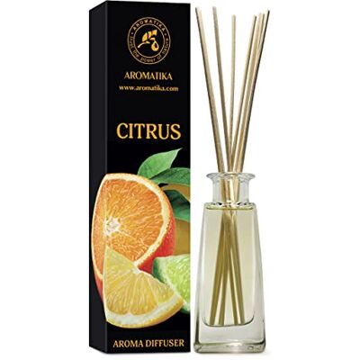 Trust Difusor de aromas cítricas 100 ml, fragrâncias de duradouras, ambientador, difusor de citrinos, aroma fresco, fragrância para casa, aromaterapia Reed Diffuser Citrus Trust Difusor de aromas cítricas 100 ml, fragrâncias de duradouras, ambientador, difusor de citrinos, aroma fresco, fragrância para casa, aromaterapia Reed Diffuser Citrus