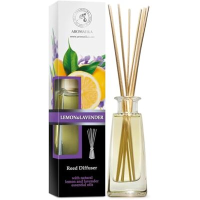 Trust Difusor de limão e lavanda 1 ml, óleo essencial natural de limão e lavanda fragrâncias ambientais intensas e duradouras difusor para casa aromaterapia Reed Diffuser Trust Difusor de limão e lavanda 1 ml, óleo essencial natural de limão e lavanda fragrâncias ambientais intensas e duradouras difusor para casa aromaterapia Reed Diffuser
