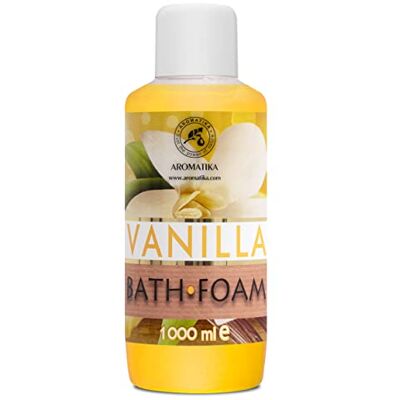 Trust Espuma de banho de baunilha 1000 ml cuidado do corpo bem-estar relaxamento fragrância doce e suave aromaterapia spa casas de banho de bolhas beleza Trust Espuma de banho de baunilha 1000 ml cuidado do corpo bem-estar relaxamento fragrância doce e suave aromaterapia spa casas de banho de bolhas beleza