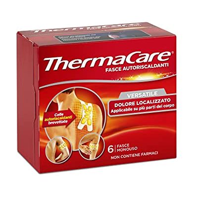 ThermaCare Faixas de autoaquecimento versáteis de calor terapêutico para dor localizada, 8 horas de calor constante, 6 bandas descartáveis ThermaCare Faixas de autoaquecimento versáteis de calor terapêutico para dor localizada, 8 horas de calor constante, 6 bandas descartáveis
