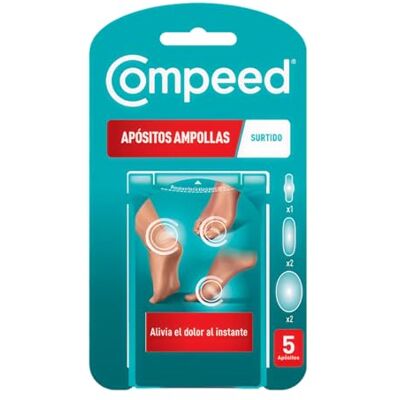 Compeed Bolhas Sortidas, Pensos Hidrocoloides Contra Fricção, Pack 5 unidades. Compeed Bolhas Sortidas, Pensos Hidrocoloides Contra Fricção, Pack 5 unidades.