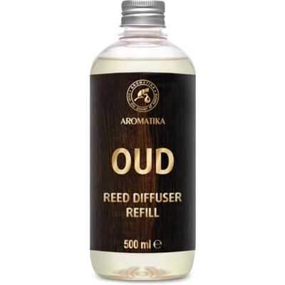 Trust Oud Recarga de difusor 500 ml, enchimento cromático, ambiente perfumado, fragrância para quarto, Reed Diffuser Refill Trust Oud Recarga de difusor 500 ml, enchimento cromático, ambiente perfumado, fragrância para quarto, Reed Diffuser Refill