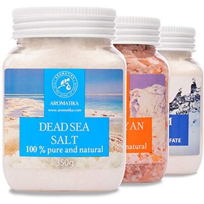 Trust Conjunto de salões de banho Epsom, rosa do Himalaia e Mar Morto 100% puro e natural cuidado do corpo, sonho, beleza, bem-estar e aromaterapia Trust Conjunto de salões de banho Epsom, rosa do Himalaia e Mar Morto 100% puro e natural cuidado do corpo, sonho, beleza, bem-estar e aromaterapia
