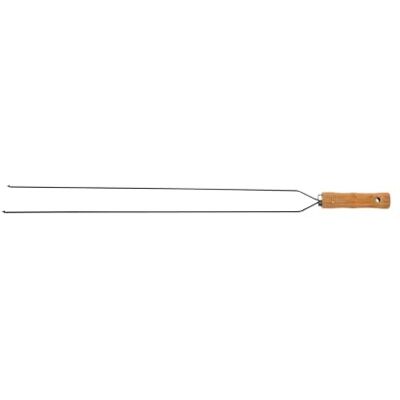 Tramontina Espeto para churrasco com duas pontas 75 cm em aço inoxidável e cabo de madeira certificado Tramontina Espeto para churrasco com duas pontas 75 cm em aço inoxidável e cabo de madeira certificado
