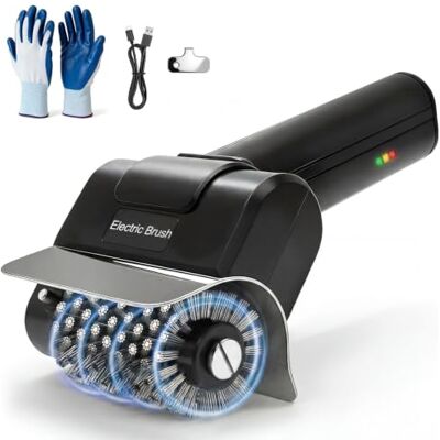 trueblow Escova elétrica para churrasco Limpeza: Limpador elétrico de grelha Limpa Grelha Churrasqueira sem fios recarregável 120 minutos de automonomia cerdas de aço INOX para todos os tipos de grelha trueblow Escova elétrica para churrasco Limpeza: Limpador elétrico de grelha Limpa Grelha Churrasqueira sem fios recarregável 120 minutos de automonomia cerdas de aço INOX para todos os tipos de grelha