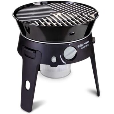 CADAC Churrasco a gás portátil Safari Chef 30 HP Grelha versátil com revestimento CeramiCoat, ferro, tampa e bolsa de transporte, ideal para campismo, uso ao ar livre CADAC Churrasco a gás portátil Safari Chef 30 HP Grelha versátil com revestimento CeramiCoat, ferro, tampa e bolsa de transporte, ideal para campismo, uso ao ar livre