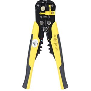 TOPWAY Aparadores de cabos automáticos, 3 em 1 multifunções 10-24 AWG (0,2 ~ 6,0 mm²) 8" elétrico terminais de fio alicates de corte ferramenta para crimpagem TOPWAY Aparadores de cabos automáticos, 3 em 1 multifunções 10-24 AWG (0,2 ~ 6,0 mm²) 8" elétrico terminais de fio alicates de corte ferramenta para crimpagem