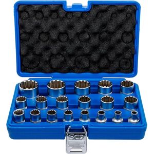 BGS Conjunto de chaves de caixa Gear Lock entrada de 12,5 mm (1/2") 19 peças BGS Conjunto de chaves de caixa Gear Lock entrada de 12,5 mm (1/2") 19 peças