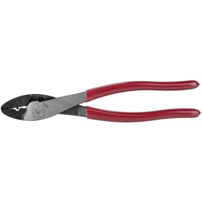 KLEIN TOOLS Ferramenta de crimpagem e corte para terminais isolados e não isolados, 9-3/4 polegadas KLEIN TOOLS Ferramenta de crimpagem e corte para terminais isolados e não isolados, 9-3/4 polegadas