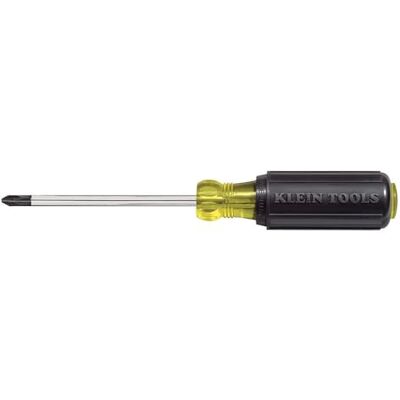 KLEIN TOOLS 603-4 Chave de fenda, 2 pontas Phillips com alça de aderência acolchoada, chave de fenda eletricista mecanizada de precisão, 8 polegadas KLEIN TOOLS 603-4 Chave de fenda, 2 pontas Phillips com alça de aderência acolchoada, chave de fenda eletricista mecanizada de precisão, 8 polegadas