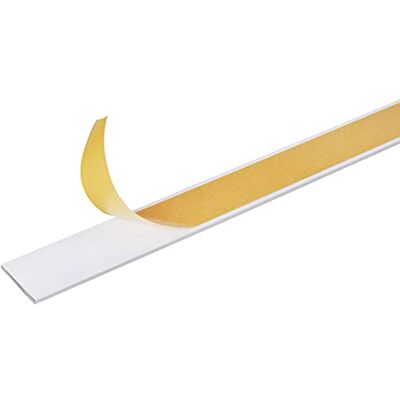 Alberts Perfil plano cheio, Autoadesivo, Alumínio, branco, 1000 x 30 x 2 mm Alberts Perfil plano cheio, Autoadesivo, Alumínio, branco, 1000 x 30 x 2 mm