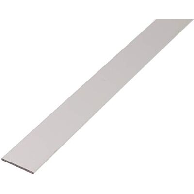 Alberts Perfil cheio plano, alumínio, anodizado prateado, 1000 x 50 x 3 mm Alberts Perfil cheio plano, alumínio, anodizado prateado, 1000 x 50 x 3 mm