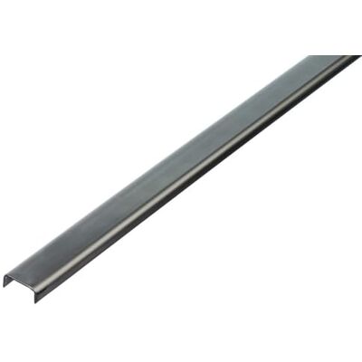 Alberts Perfil em U, aço inoxidável, 1000 x 20 x 10 mm Alberts Perfil em U, aço inoxidável, 1000 x 20 x 10 mm