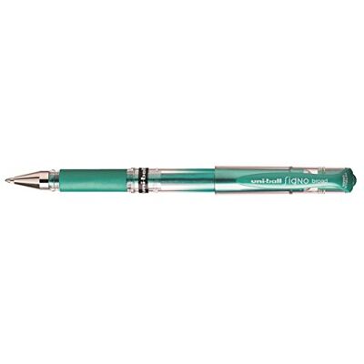Uni-Ball gel rollerball SIGNO largo UM-153, verde metálico Uni-Ball gel rollerball SIGNO largo UM-153, verde metálico