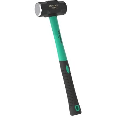 WIESEMANN 1893 Martelo extra longo de 3 lb/1360 g com cabo de fibra de vidro da série ENFORCE de Cabeça forjada, endurecida por indução WIESEMANN 1893 Martelo extra longo de 3 lb/1360 g com cabo de fibra de vidro da série ENFORCE de Cabeça forjada, endurecida por indução