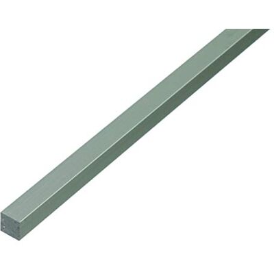 Alberts Perfil quadrado completo, alumínio, anodizado prateado, 1000 x 12 x 12 mm Alberts Perfil quadrado completo, alumínio, anodizado prateado, 1000 x 12 x 12 mm
