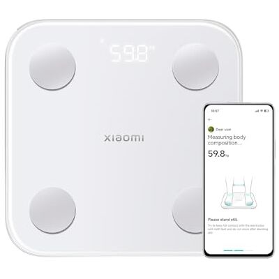 NK Xiaomi Mi Body Composition Scale S400 Balança de casa de banho com medição de dupla frequência, 25 indicadores de saúde, até 150 kg e 100 gr de precisão NK Xiaomi Mi Body Composition Scale S400 Balança de casa de banho com medição de dupla frequência, 25 indicadores de saúde, até 150 kg e 100 gr de precisão