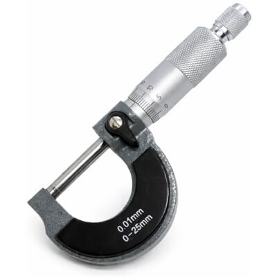 TOPWAY Micrómetro externo métrico 0-25 mm alta precisão com bigornas com ponta de carboneto engenharia metálica e ferramenta de reparação de automóveis mecânicos via superior TOPWAY Micrómetro externo métrico 0-25 mm alta precisão com bigornas com ponta de carboneto engenharia metálica e ferramenta de reparação de automóveis mecânicos via superior