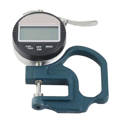 TOPINCN Calibre de espessura digital medidor espessura digital ecrã Lcd papel tecido esponja fio ferramenta medição 0-12,7 mm faixa medição precisão 0,01 mm TOPINCN Calibre de espessura digital medidor espessura digital ecrã Lcd papel tecido esponja fio ferramenta medição 0-12,7 mm faixa medição precisão 0,01 mm